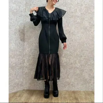 axesfam POETIQUE 프릴 머메이드 원피스 액시즈