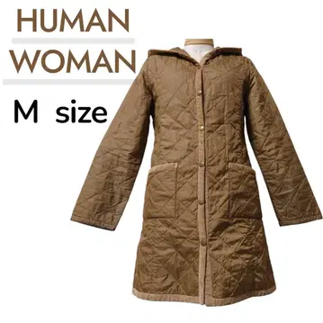 HUMAN WOMAN 퀼팅 롱 코트 M