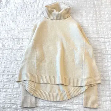 FRAMeWORK 프레임워크 울 캐시미어 터틀 니트 화이트