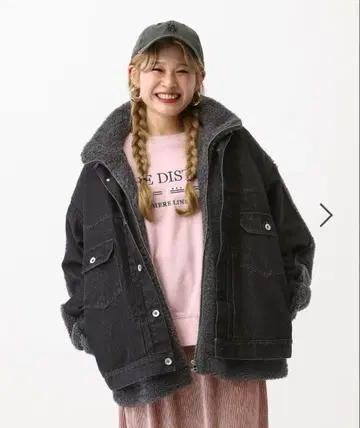 LEPSIM 데님 보아 도킹 자켓