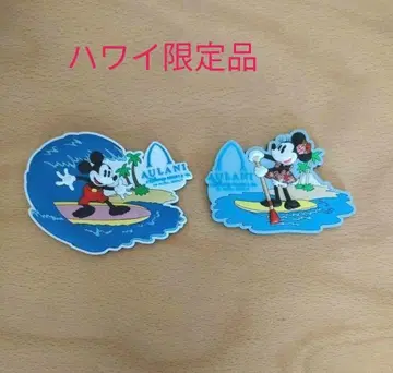 디즈니 하와이 아울라니 한정판 미키 & 미니 마그넷