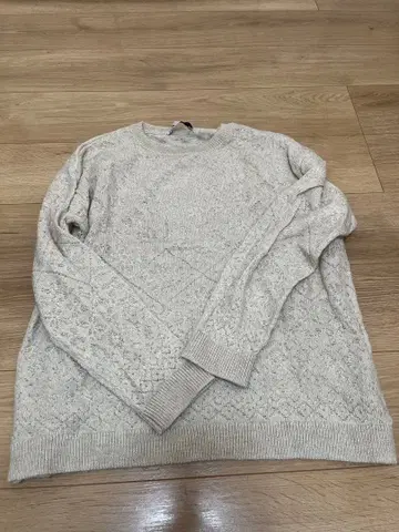 ZARA 베이지 레이스 니트 스웨터 & 롱 스커트 인기 셋업