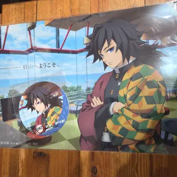 마치 아소비CAFE 미야마 클리어 파일과 코스터 토미오카 기유