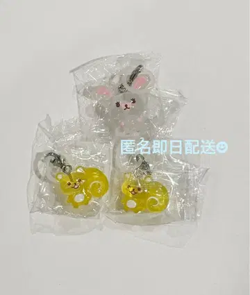 토끼 모피 메지루시 액세서리 모피 수 x 2