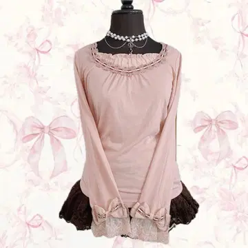 y2k axes femme 리본 위시코어 발레코어 히메로리 레이스