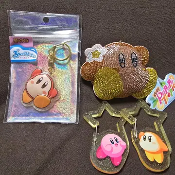 미사용 커비  키링 큐빅 마스코트 카라비너