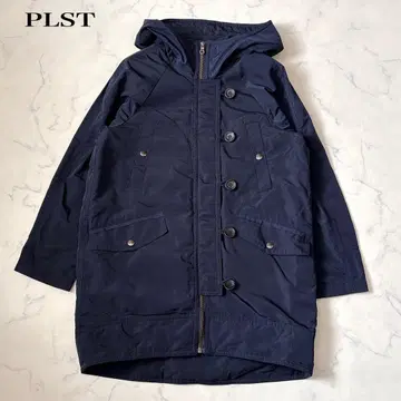 [ PLST ] 퀼팅 라이너 포함 세탁 가능한 마운틴 후드티 네이비 S