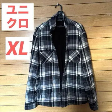 유니클로 아우터 체크 무늬 남성용 XL