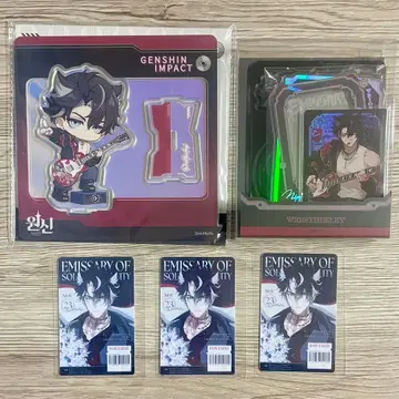 원신 카페 리오세스리 아크릴 스탠드 폴라로이드 포토 카드