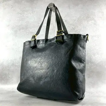 슬로우 루보노 토트백 골드 금장 장식 가죽 대용량