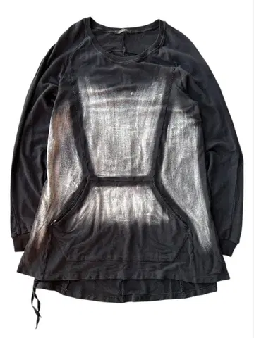 'kmrii'white faded long cutsew