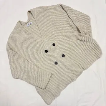 BABYLONE 베이지 리브 가디건