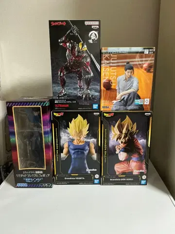 울트라맨 주술회전 드래곤볼 피규어 세트