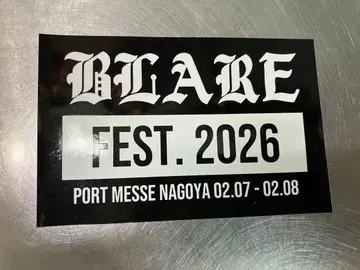 BLARE FEST 2026 스티커 미사용 새상품