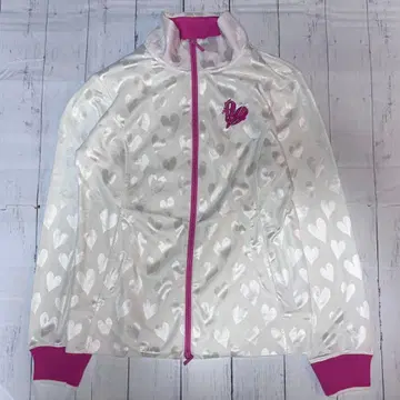 새상품급 VIVA HEART 비바하트 긴팔 자켓 하트 올 패턴 화이트