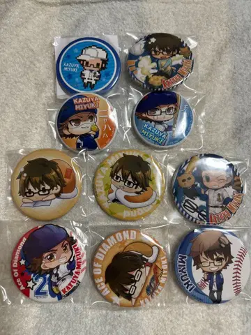 다이아몬드 A 미유키 카즈야 캔뱃지 세트