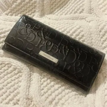 [ 새상품급 ] 핑키&다이앤 pinky&dianne 장지갑 블랙 에나멜