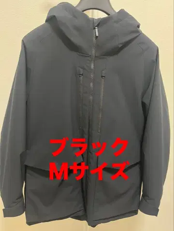 UNIQLO 하이브리드 다운 후드티 M 사이즈 블랙