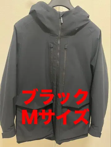 UNIQLO 하이브리드 다운 후드티 M 사이즈 블랙