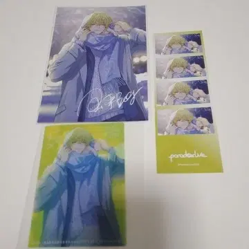 파라라이 호쿠사이 emo cafe 에모카페 콜라보 카페 엽서