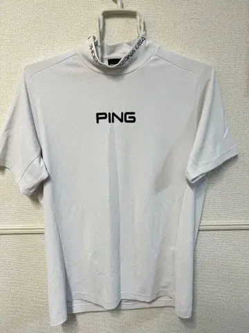 PING 하이넥 셔츠 화이트 골프웨어