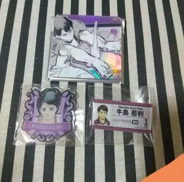 하이큐 우시지마 아크릴 네임 배지 아크릴 배지 코스터 점프샵