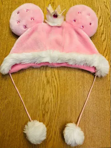 미키 미니 왕관 팬캡 디즈니 핑크/레그 워머 세트