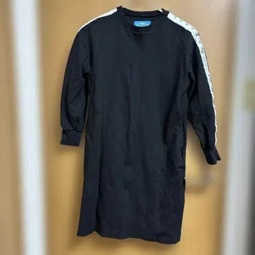 BEAMS mmts 우주 프린트 블랙 롱 원피스