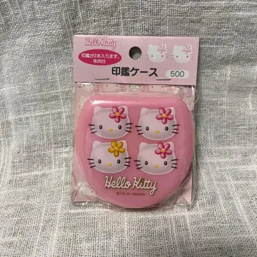 헬로키티 도장 케이스 레트로