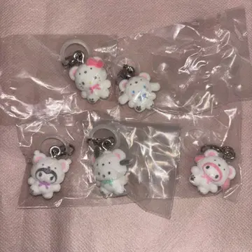 산리오 포근포근 스노우 5개 세트 표시 액세서리