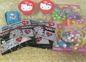마이멜로디 헬로키티 마스코트 스트랩 모음 Sanrio 레어
