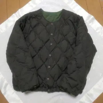 NARU factory 리버서블 다운 자켓 카키