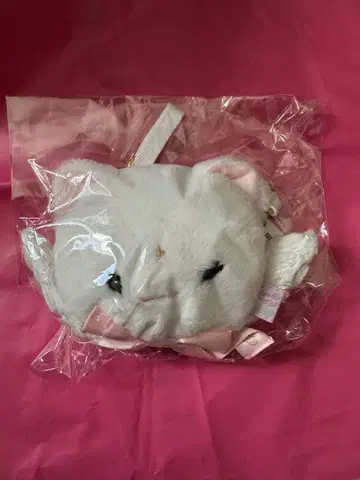 엔젤릭 프리티 Milk Cat 페이스 파우치 화이트 숄더백