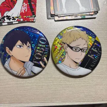 카게야마 토비오 츠키시마 케이 캔뱃지 카드 세트