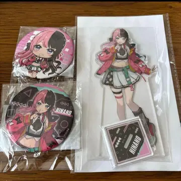 브이스포 gigo 아크릴 스탠드 캔뱃지 히나노