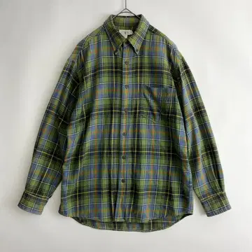 90s J.CREW (c) 빅 사이즈 레귤러 구제 플란넬 셔츠