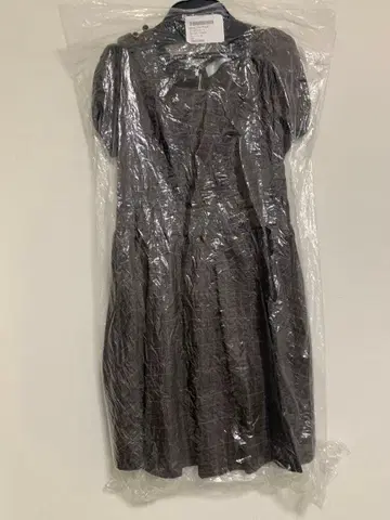 그레이 체크 무늬 반팔 미니 원피스 labala