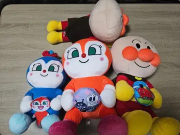 호빵맨 봉제 인형 세트 약 30cm