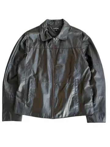 real leather zip up jacket