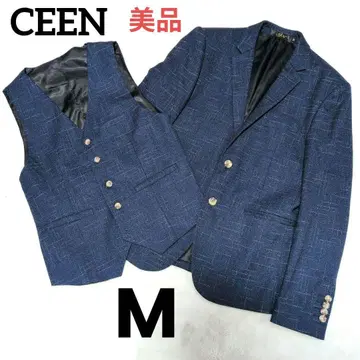 새상품급! CEEN 자켓 베스트 2세트 네이비 수트