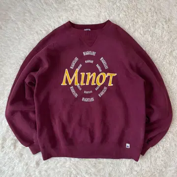 90s 러셀 애슬레틱 컨디션 최상 프린트 맨투맨 칼리지 로고 USA제