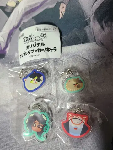 가챠가챠 스프라툰3 x 캐널 엄브렐라 마커 4종