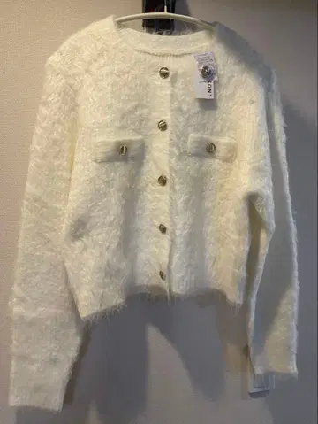 노스탤지어 화이트 가디건 M 사이즈