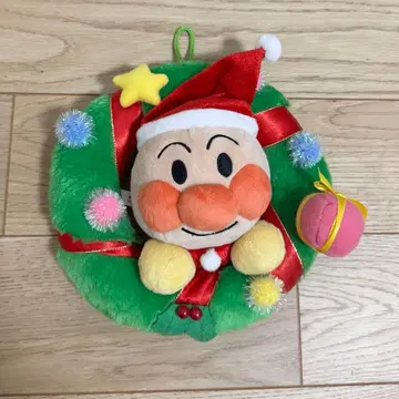 호빵맨 뮤지엄 크리스마스 리스 봉제 인형