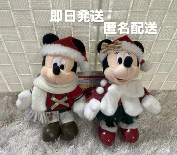디즈니 새상품 미키 미니 크리스마스 인형 배지