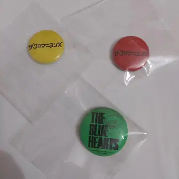 THE BLUE HEARTS 트리뷰트 크로마니욘즈 캔 배지 3개 세트