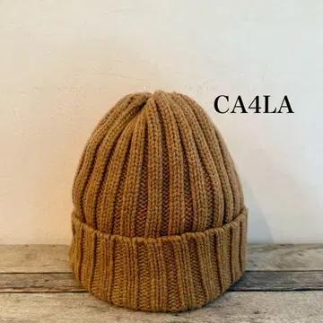 CA4LA 카멜 니트 모자