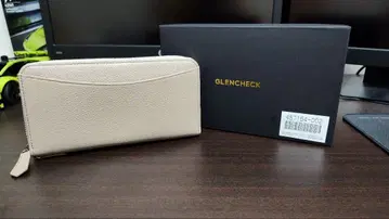 GLENCHECK 일목요연 소가죽 라운드 장지갑