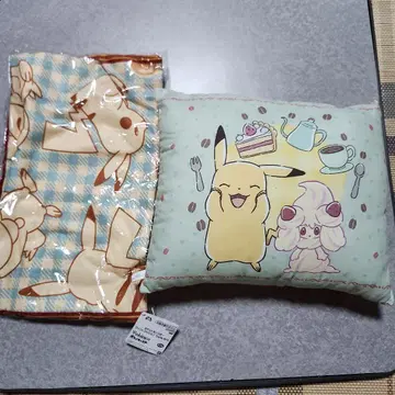 포켓몬 타월 프린트 쿠션 피카츄 팽도리 마호이프