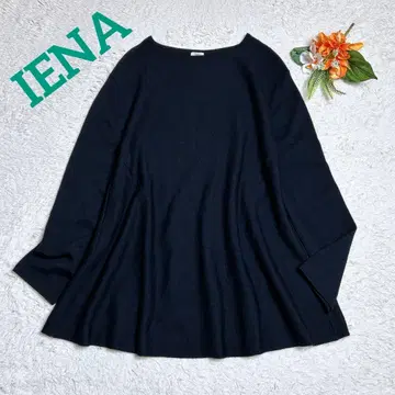 새상품급/이에나 밀라노리브 텐트라인 풀오버 니트 플레어 A라인